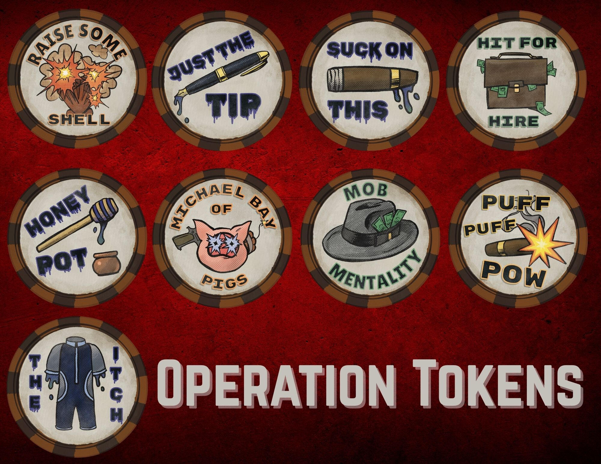 The game board for CATASTROPHE: Operation Mongoose