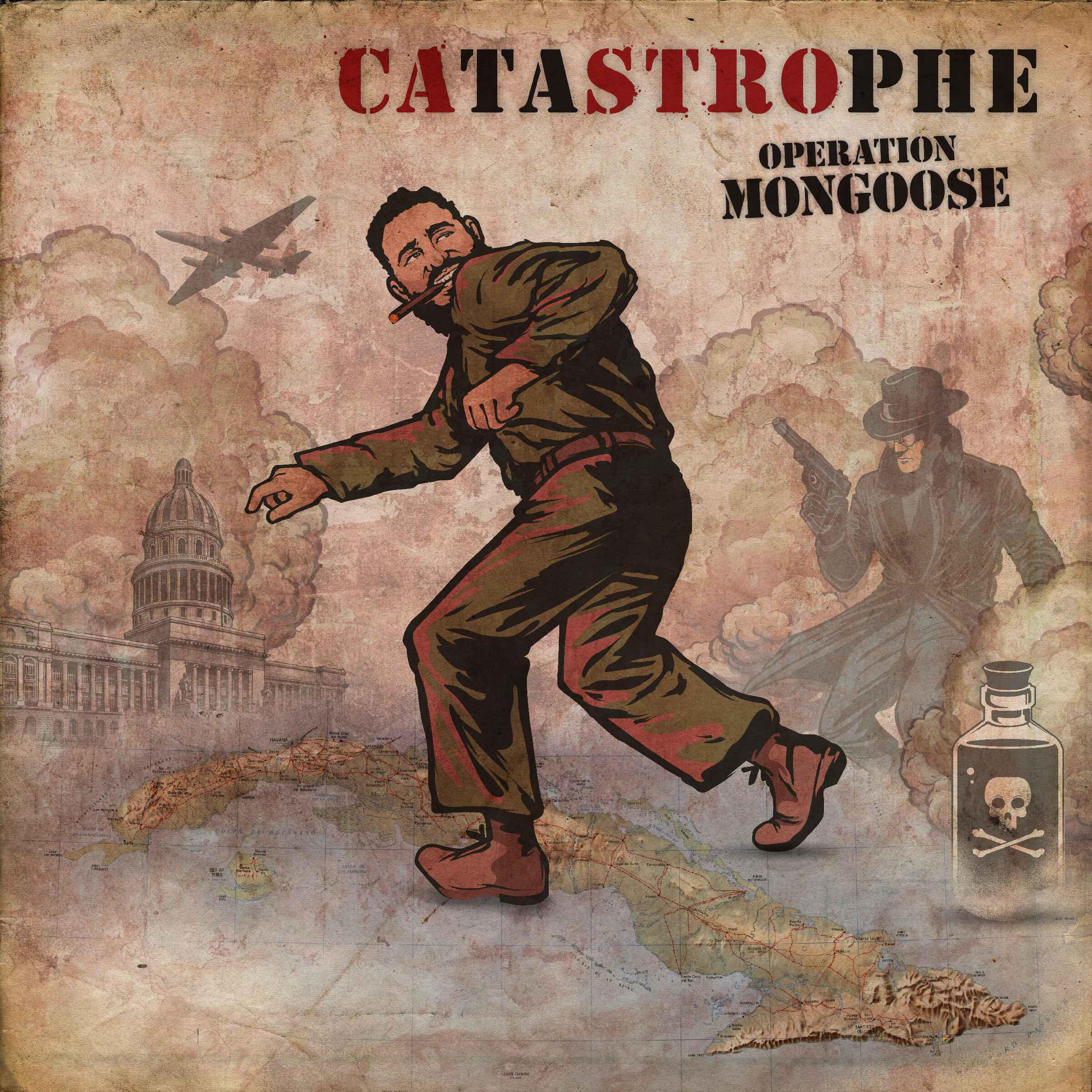 The box cover art for CATASTROPHE: Operation Mongoose